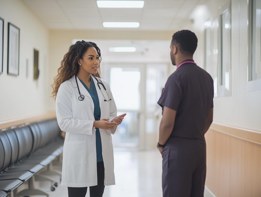 Discussion médicale entre professionnels de santé